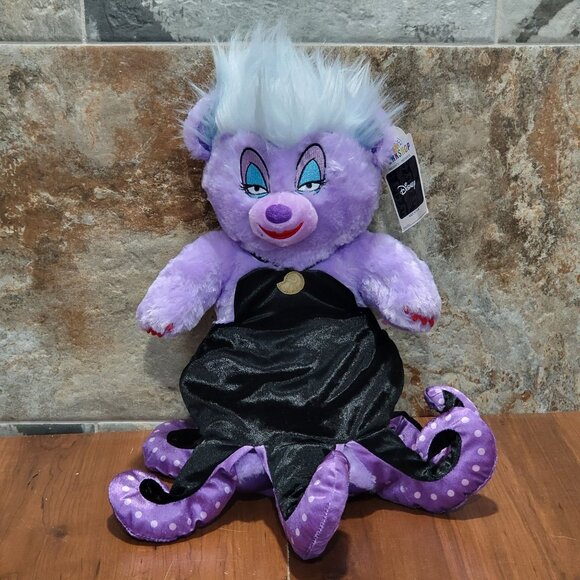 Build A Bear Disney The Little Mermaid URSULA Villain Plush 16
